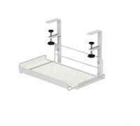 Organizer per cavi da appendere sotto il tavolo, facile da installare, per uso domestico e ufficio (bianco-L)