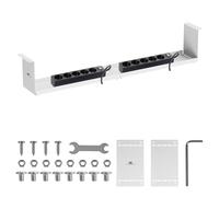 Organizer per Cavi da Incasso Supporto per Cavi Canalina 85.5 cm Bianco