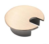 Organizer per cavi da scrivania in lega di zinco, per fori da 35 mm, copertura rotonda per fori per computer per la gestione dei cavi della scrivania e protezione dalla polvere (E)