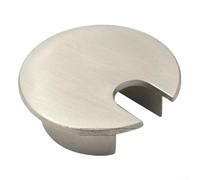 Organizer per cavi da scrivania in lega di zinco, per fori da 35 mm, copertura rotonda per fori per computer per la gestione dei cavi della scrivania e protezione dalla polvere (D)