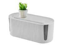 Organizer per cavi da scrivania, per riporre le spine | Custodia per la gestione dei cavi Organizer per prese con supporto per caricabatterie,gestione del contenitore del cavo