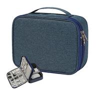 Organizer per cavi da viaggio, compatto e impermeabile, per accessori elettronici, per fotocamera, tappi per le orecchie, caricabatterie, batterie, telefoni Founcy
