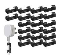 Organizer per cavi desktop: clip per cavi autoadesive da 20 pezzi con una forte tenuta | Gestione cavi desktop Assemblaggio cavi di ricarica, cavi USB, Ethernet, Audio e C