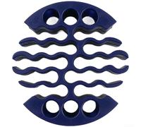 Organizer per cavi di rete Cat5 Cat6 con lacci, design con porta di ingresso aperto, contiene 30 cavi, materiale PE di colore grigio, supporto spesso 18 mm per la gestione della scrivania di casa e