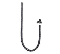 Organizer per cavi flessibile da 25 mm, lunghezza 3 m, colore nero, ideale per tenere ordine in spazi di lavoro e casa.