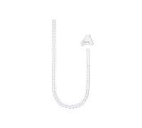 Organizer per cavi, flessibile, diametro 25 mm, lunghezza 2 m, colore bianco, materiale resistente per una migliore organizzazione. *