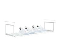 Organizer per cesti portaoggetti - da appendere sotto lo scaffale, scarpiera retrattile, scaffale inferiore regolabile, vassoio per scarpe retrattile, cestino sospeso