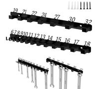 Organizer per chiavi degli attrezzi - da parete, supporto per chiavi inglesi, display multi-gancio, scaffale da officina, gancio rinforzato per garage, capannoni, lavoro, camion, giardino,