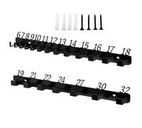 Organizer per Chiavi - Portautensili Resistente, in Acciaio, Montaggio a Parete, per Officina, Garage, capannone, Lavoro, Furgone, Giardino, Negozio, Meccanico, Cortile