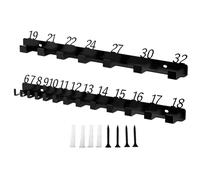 Organizer per chiavi | Supporto per chiavi da parete | Portautensili multiuso per riporre e accedere facilmente | Sistema di ganci salvaspazio per garage | per officina, capannone, camion, furgone