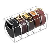 Organizer per cintura, organizer per cinture da uomo, organizer per cintura a 5 scomparti, organizer per cintura per cassetti per cinture e cravatte.