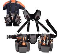 Organizer per cintura portautensili professionale, cintura portautensili per reggicalze - Organizer per attrezzi da cintura da lavoro | Organizzatore di attrezzi da cintura portatile, cintura da faleg