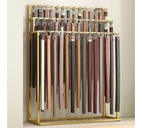 Organizer per Cinture autoportante, espositore per Cinture in Metallo a 3 Livelli, espositore per Armadio da Uomo, espositore per Cinture per Negozi al Dettaglio(150 * 40 * 150 cm)