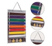 Organizer per cinture per arti marziali per 8 cinture, contiene 5 medaglie,