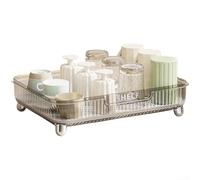 Organizer per ciotole e bacchette con coperchio antipolvere trasparente e vassoio antigoccia rimovibile, per mantenere gli utensili da cucina puliti e asciutti (nero2)