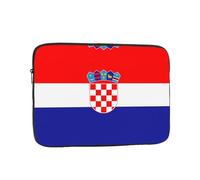 Organizer per computer portatile con stampa bandiera della Repubblica di Croazia, 38,1 cm, perfetto per il lavoro casual o la scuola borsa per il trasporto del computer portatile