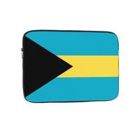 Organizer per computer portatile con stampa bandiera delle Bahamas, 38,1 cm, perfetto per il lavoro casual o la scuola borsa per il trasporto del computer portatile
