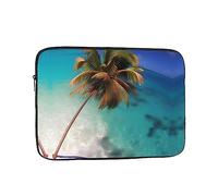 Organizer per computer portatile con stampa delle Isole dei Caraibi, 38 cm, perfetto per il lavoro casual o la scuola borsa per il trasporto del computer portatile