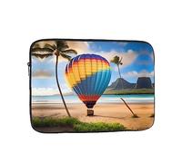 Organizer per computer portatile con stampa di mongolfiera delle Hawaii, 38,1 cm, perfetto per lavoro casual o scuola borsa per il trasporto del computer portatile