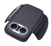 Organizer per console per auto - Supporto universale per bicchieri, braccioli in pelle | Contenitore multifunzione per interni | Supporto per cuscino medio per accessori da viaggio