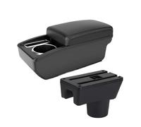 Organizer Per Console Per Mitsubishi Per Attrage Mirage Parti Di Adattamento Per Interni Auto Bracciolo Centrale Scatola Portaoggetti(Black-A3)