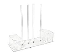 Organizer Per Coperchio Del Barattolo - Organizer Per Tazza E Coperchio In Acrilico Trasparente | Display Antiscivolo Dal Design Verticale Compatto Per Il Cassetto 'armadio Della Cucina Sotto La D
