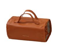 Organizer per cosmetici con tasche con cerniera, portatile e spazioso, per personalizzare articoli per la cura della custodia in PVC, cachi, One Size, Bellezza di massa
