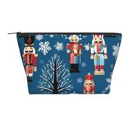 Organizer per cosmetici da donna a forma di trapezio con motivo Schiaccianoci, Balletto, Natale e Danza, Borsa per il trucco grande, Organizer per ufficio e viaggi.