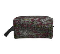 Organizer per cosmetici di grande capacità, borsa da viaggio per il trucco da donna, codice di programmazione del programmatore