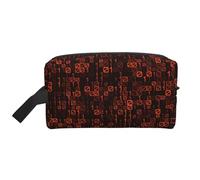 Organizer per cosmetici di grande capacità, borsa da viaggio per il trucco da donna, codice programmatore rosso