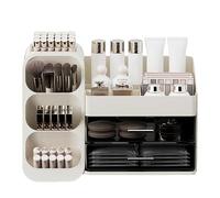 Organizer per cosmetici, organizer per trucchi, organizer multiuso per trucchi, ideale per organizzare la bellezza per le donne con cassetti per vanità, soggiorno, cura della pelle e cosmetici