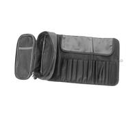 Organizer per Cosmetici Pieghevole in Stoffa per Pennelli e Viaggio | Layout ad Accesso Rapido, Tasche Divisorie, Formato Arrotolabile, per Lip Liner e Postazione Make-up
