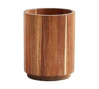 Organizer per cucchiai in legno premium da 7,1 pollici, robusto supporto per forchetta, utensili da cucina leggeri, ciotola per risparmiare spazio, ideale per cucine, barbecue da pranzo, picnic e