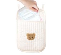 Organizer per culla, con 2 tasche, comodo organizer da comodino, pratico e resistente, accessorio per la cameretta dei bambini, adatto per pannolini, bottiglie, giocattoli, camera da letto