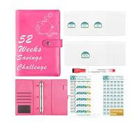 Organizer per denaro, raccoglitore per sfide di denaro, busta budget, 5, kit per , borsa spese | Risparmia $5.200 in 52 settimane, organizer portatile per banconote