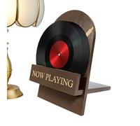 Organizer per dischi, classico espositore in legno, decorativo, design vintage, per scrivania, camera da, soggiorno, casa, dormitorio, appartamento, studio, uomini, donne, famiglia