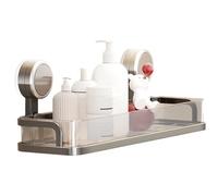 Organizer per doccia - Portaoggetti a a parete, mensola da bagno resistente, vassoio multiuso con ganci, design e facile da pulire | Ideale per doccia, vasca, armadietto, camper, d