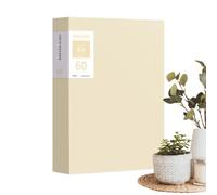 Organizer per documenti, 60 tasche, colore: nero | Porta documenti a contratto, maniche trasparenti, cartella per ufficio scolastico, archiviazione in aula università