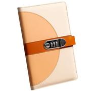 Organizer per documenti e banconote con 40 tasche, chiudibile, per ricevute, assegni, carte con copertina in pelle, 14 x 23 cm, libro contabile di viaggio con