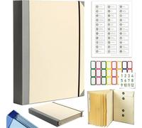 Organizer per documenti Folio espandibile A4/Lettera, cartella a fisarmonica con multitasche, raccoglitore in caso mi manchi per contratti, ricevute e viaggi in ufficio khaki