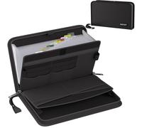 Organizer per documenti ignifugo, 29 x 17 x 5 cm, cartella portadocumenti espandibile con 13 tasche, porta documenti con etichette, organizer per casa, ufficio, viaggi, per documenti/fatture/ricevute
