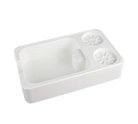 Organizer per espresso, 25 x 15 x 5,7 cm, multifunzione, per macinare i fondi del caffè, moderno e multifunzionale, contenitore in ABS italiano per casa, cucina, C