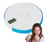 Organizer per farmaci: porta pillole settimanali da 18 cm, timer per il braccio dello schermo, custodia con coperchio richiudibile, organizzazione di più ricordi, dispenser giornaliero per pillole per