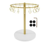 Organizer per fermagli per capelli, espositore per accessori a 16 ganci, supporto compatto per gioielli, 14 cm, per camera da letto, dormitorio, donne e ragazze alla ricerca di soluzioni pratiche