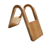 Organizer per filtri da caffè a forma di V in legno dal design verticale per una gestione efficiente della carta, perfetto per utenti frequenti