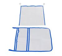 Organizer per Giocattoli da Bagno in Rete, Supporto per Giocattoli per Vasca da Bagno Morbido di Grande capacità con Gancio per Gel Doccia per Bambini (Blu)