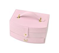 Organizer per gioielli, grande portatile a doppio strato, per matrimonio, San , compleanno, casa, camera da , toeletta, vacanze, viaggi d'affari
