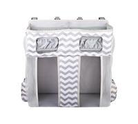 Organizer per il comodino - Tasca per lettino, comodo porta pannolini, scomparti di facile accesso, cuciture robuste, organizer leggero per la cameretta | Funziona su strutture del, sponde del l