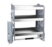Organizer per il gabinetto di pull Down, 304 in acciaio inossidabile Drop Down Shelf con Buffer idraulico, rack di stoccaggio di risparmio dello spazio per la barra della dispensa di pentificazione de
