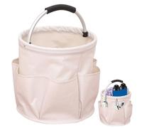 Organizer per la pulizia, pieghevole, con manico e 6 scomparti, borsa per la pulizia, cestello porta attrezzi, universale, per la pulizia del giardino, del bagno, della spiaggia